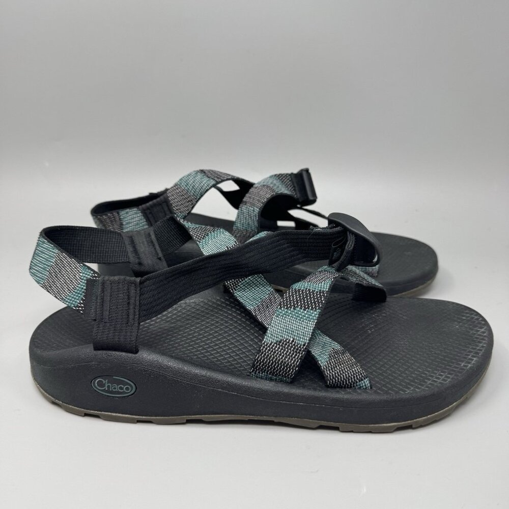Chaco Z/Cloud Classic Green Brown Sport Hiking Strap Sandals  JCH107901 Men’s 12